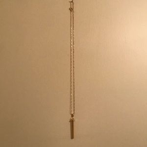 Stella and Dot statement gold necklace